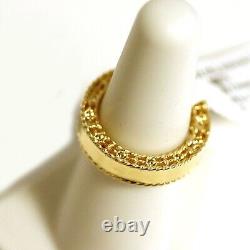 ROBERTO COIN NEW 18K Yellow Gold Band Ring 7