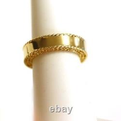 ROBERTO COIN NEW 18K Yellow Gold Band Ring 7