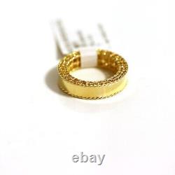 ROBERTO COIN NEW 18K Yellow Gold Band Ring 7