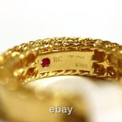 ROBERTO COIN NEW 18K Yellow Gold Band Ring 7