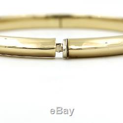 ROBERTO COIN Oval Bangle Bracelet in 18k Yellow Gold, Size Medium 7