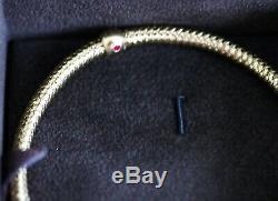 ROBERTO COIN Primavera Yellow Gold Flex Bracelet 18K Made in Italy