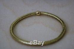 ROBERTO COIN Primavera Yellow Gold Flex Bracelet 18K Made in Italy