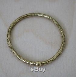 ROBERTO COIN Primavera Yellow Gold Flex Bracelet 18K Made in Italy