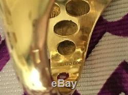 ROBERTO COIN RUTILATED QUARTZ 18k YELLOW GOLD RING