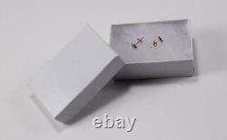 ROBERTO COIN TINY 18K YELLOW GOLD HEART LOVE STUD EARRINGS with 14K GOLD BACKS