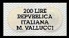 Rare 200 Lire Coin Of Italy