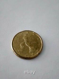 Rare 20 Cent Coin Italy MISPRINT