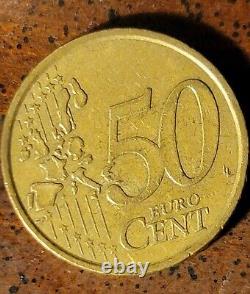 Rare Coin 50 euro cent 2002 Italy Excellent condition