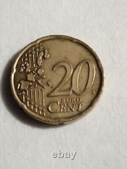 Rare Euro 20 Cent Coin Italy 2002 Statue of Umberto Boccioni