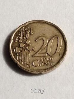 Rare Euro 20 Cent Coin Italy 2002 Statue of Umberto Boccioni