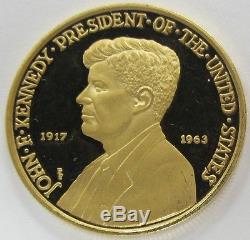 Rare Italian Gold Coin John F. Kennedy Commemorative. 900 Fine Gold Italy