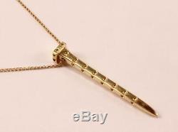 Rare Roberto Coin Pois Moi 18k Yellow Gold Nail Necklace Pendant