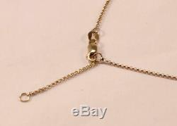 Rare Roberto Coin Pois Moi 18k Yellow Gold Nail Necklace Pendant