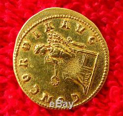 Rare Roman Gold Aureus Gordian III 238-244 AD AU Coin VF Condition (715-)