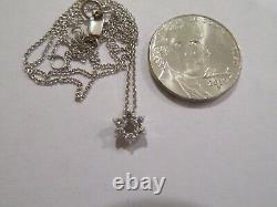 Robert Coin Tiny Treasures 18k gold and diamond Star of David necklace