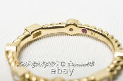 Roberto Coin 18KT Yellow Gold Multi-Shaped Diamond Band Ring Size 6.5