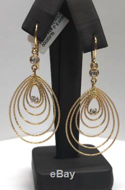 Roberto Coin 18K Gold Bollicine Drop Earrings withDiamonds