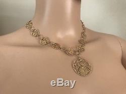 Roberto Coin 18K Gold Bollicine Necklace withDiamonds Gently Used (New $4200)