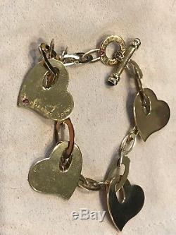 Roberto Coin 18K Gold Charm Heart Bracelet Italy