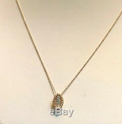 Roberto Coin 18K Gold Diamond Pendant Necklace Barocco