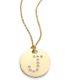 Roberto Coin 18K Gold Disc Necklace With Diamond J Initial NWT & Pouch