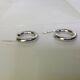 Roberto Coin 18K Perfect White Gold Oval Hoop Earrings