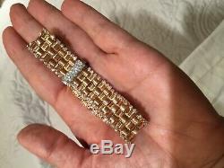 Roberto Coin 18K Rose Gold & 2.03tcw Diamond Bracelet ITALY $15,750 Retail
