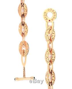 Roberto Coin 18K Rose Gold Bracelet 777350AXLB00 MSRP $2,660