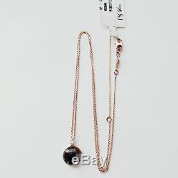 Roberto Coin 18K Rose Gold Quartz Crystal & Diamond Necklace $950