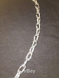 Roberto Coin 18K White Gold Diamonds Necklace MSRP $7,900