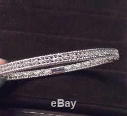 Roberto Coin 18K White Gold Symphony Princess Bracelet With Diamonds-NWT & Box