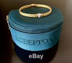 Roberto Coin 18K Woven Silk Basket Weave Bangle Bracelet with Diamonds