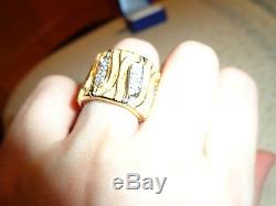 Roberto Coin 18K Yellow And White Gold Diamond Elephantino Ring