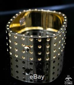 Roberto Coin 18K Yellow Gold & 0.40 CTW Diamond Pois Moi 4-Row Bangle Bracelet