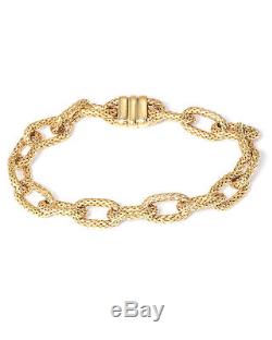 Roberto Coin 18K Yellow Gold Bracelet 555591AYGB00 MSRP $2,800