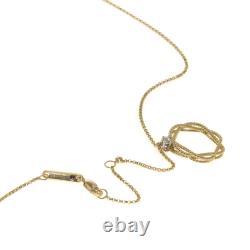 Roberto Coin 18K Yellow Gold Diamond 0.04ct Necklace BLACK FRIDAY SALE