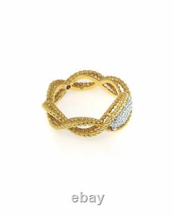 Roberto Coin 18K Yellow Gold Diamond 0.24ct Ring Sz6.5 BLACK FRIDAY SALE