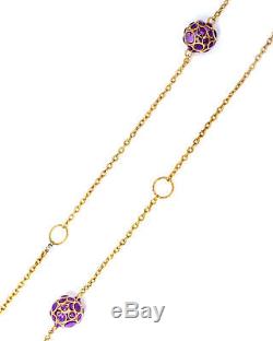 Roberto Coin 18K Yellow Gold Diamond Necklace 915495AY31N9 MSRP $3,950