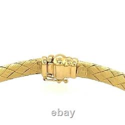 Roberto Coin 18K Yellow Gold Diamond Silk Weave Bracelet