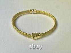 Roberto Coin 18K Yellow Gold Diamond Silk Weave Bracelet