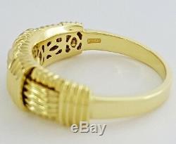 Roberto Coin 18K Yellow Gold Gold Appassionata Ring / Band Italy Rtl $1,800