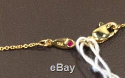 Roberto Coin 18K Yellow Gold Initial Necklace E NWT MSRP $620