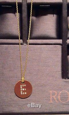 Roberto Coin 18K Yellow Gold Initial Necklace E NWT MSRP $620
