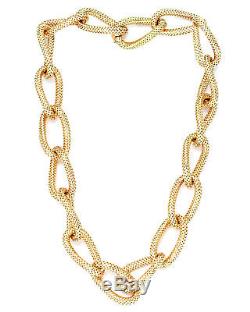 Roberto Coin 18K Yellow Gold Necklace 555594AY1800 MSRP $9,900