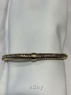 Roberto Coin 18K Yellow Gold Primavera Flex Bracelet 7 Italy $1,380