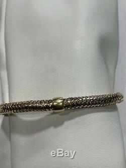 Roberto Coin 18K Yellow Gold Primavera Flex Bracelet 7 Italy $1,380