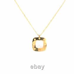 Roberto Coin 18K Yellow Gold Square Mother of Pearl Necklace