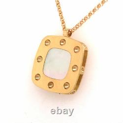 Roberto Coin 18K Yellow Gold Square Mother of Pearl Necklace