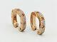 Roberto Coin 18K rose gold and diamond earrings